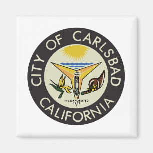Aimant Sceau urbain de Carlsbad (Californie)