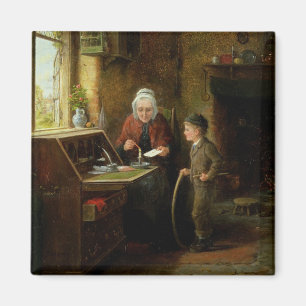 Aimant Scellant une lettre, 1890 (huile sur le panneau)