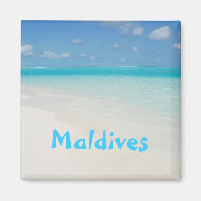 Aimant Scène de lune de miel aux Maldives (Devant)