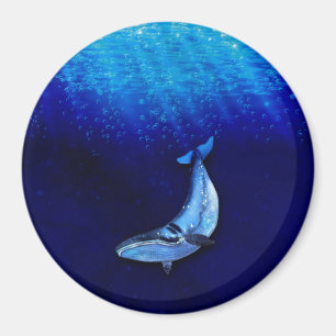 Aimant Scène De Mouvement Verticale De Baleine Vers Le Ba