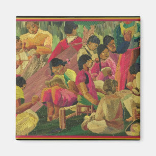 Aimant Scène de village mexicain