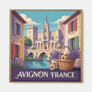 Aimant Scène de voyage Avignon France Provence