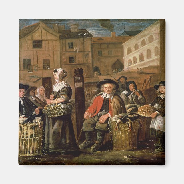 Aimant Scène du marché (Devant)
