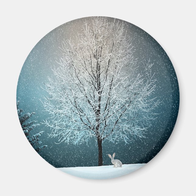 Aimant Scène hivernale (Devant)