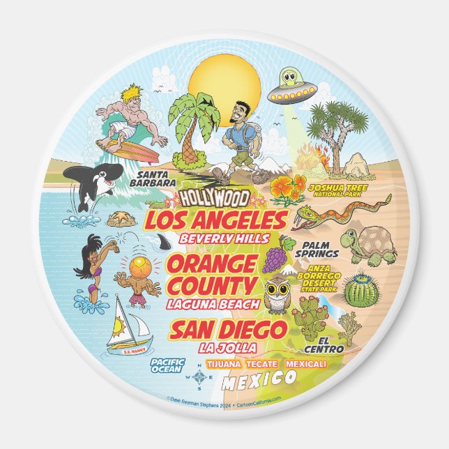 Aimant Scène SoCal (Devant)