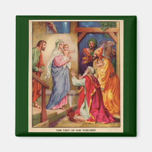 Aimant Scène Wisemen de nativité de Noël
