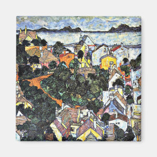 Aimant Schiele - Paysage d'été, Krumau