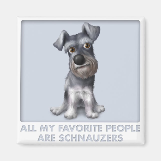 Aimant Schnauzer Favorite (Devant)