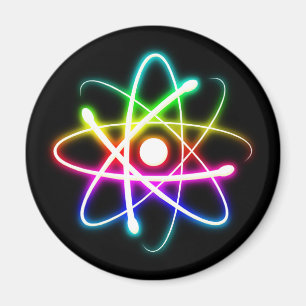 Aimant Science de l'Atomique brillante colorée