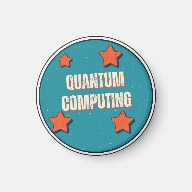 Aimant Science de l'informatique quantique (Devant)