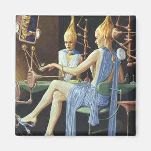 Aimant Science-fiction vintage Beauté Salon Manucures Spa
