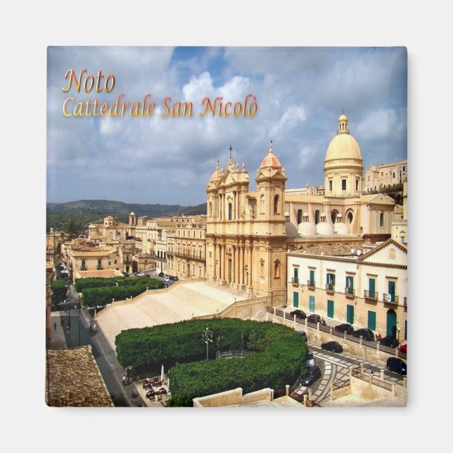 Aimant SCL076 NOTO Cathédrale Saint-Nicolas, Frigo (Devant)