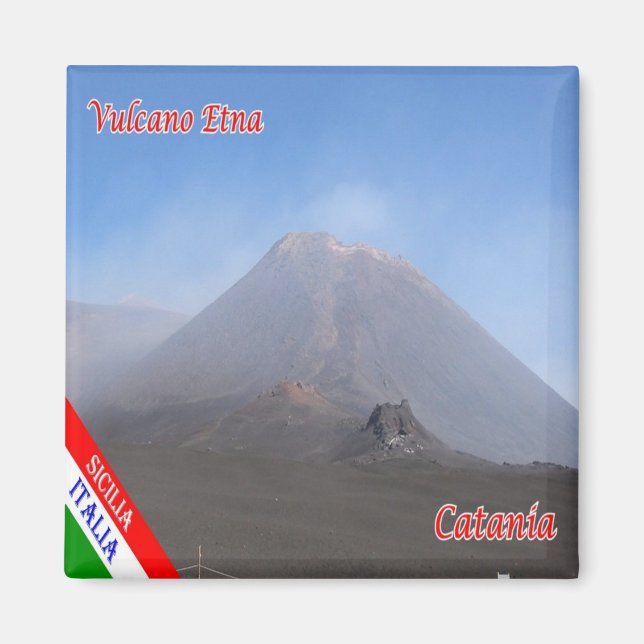 Aimant SCL087 CATANIE, ETNA, Sicile, Italie, Frigo (Devant)