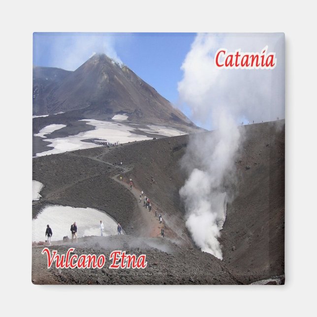 Aimant SCL089 CATANIE, ETNA, Sicile, Italie, Frigo (Devant)