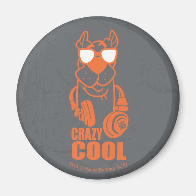 Aimant Scooby-Doo "Cool fou" casque graphique (Devant)