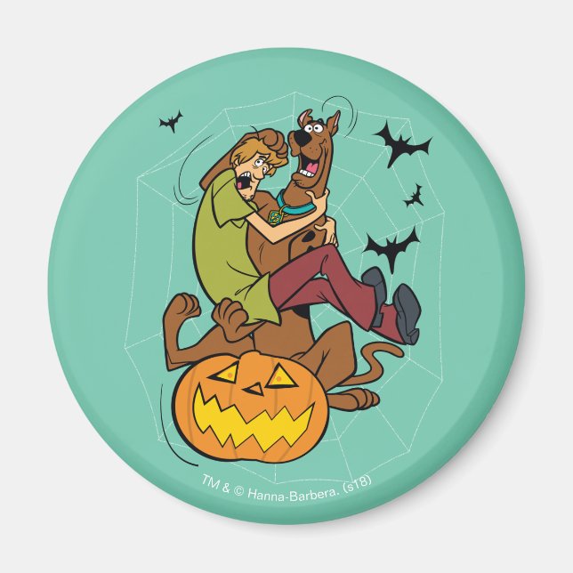 Aimant Scooby-Doo et Shaggy Halloween Fright (Devant)