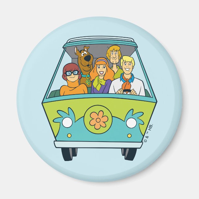 Aimant Scooby-Doo & Gang Mystery Machine (Devant)