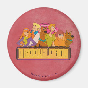 Aimant Scooby-Doo Graphique de dessin rétro "Gang Super
