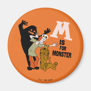 Aimant Scooby-Doo M est pour Monster
