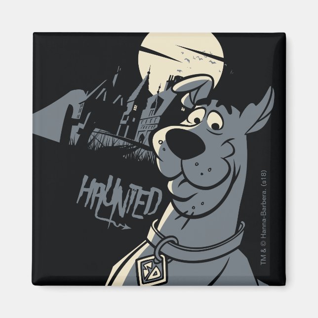 Aimant Scooby-Doo Noir Haunted Mansion Graphisme (Devant)