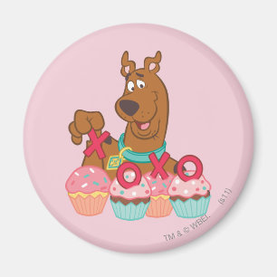Aimant Scooby Doo - Scooby XOXO Cupcakes