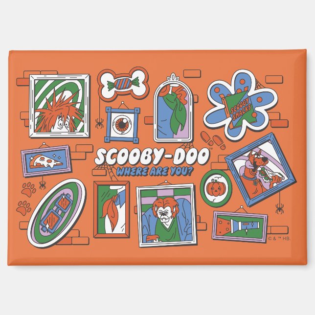 Aimant Scooby-Doo Wall of Halloween Picture Frames (Recto)