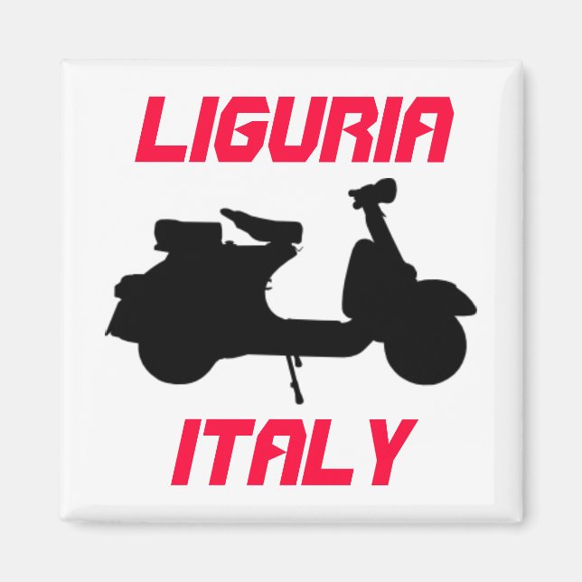 Aimant Scooter, Ligurie, Italie (Devant)