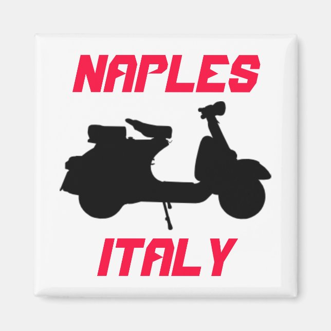Aimant Scooter, Naples, Italie (Devant)