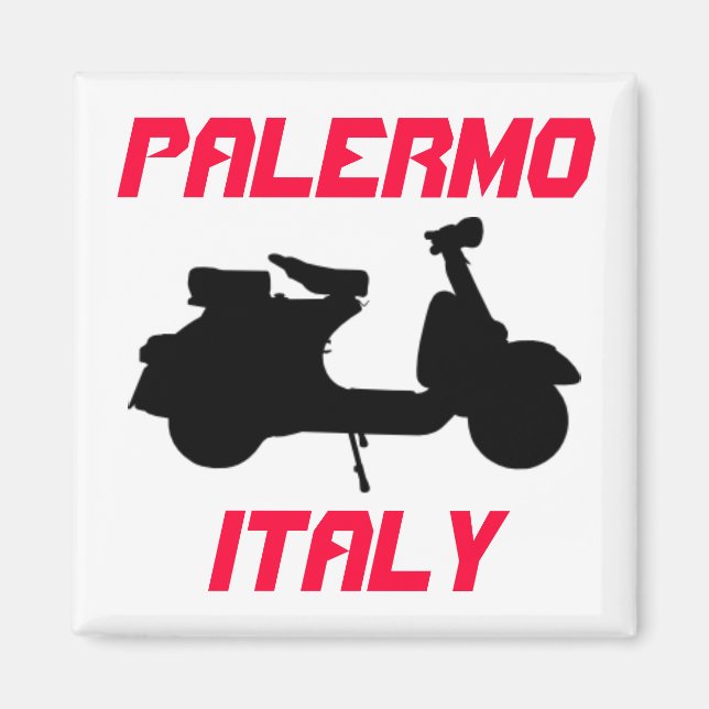 Aimant Scooter, Palerme, Italie (Devant)