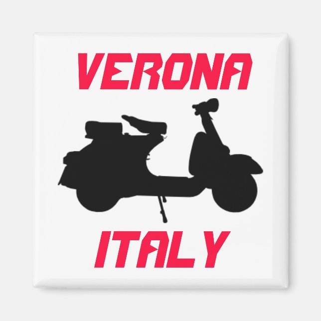 Aimant Scooter, Vérone, Italie (Devant)