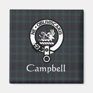 Aimant Scottish Campbell Crest Badge & Tartan