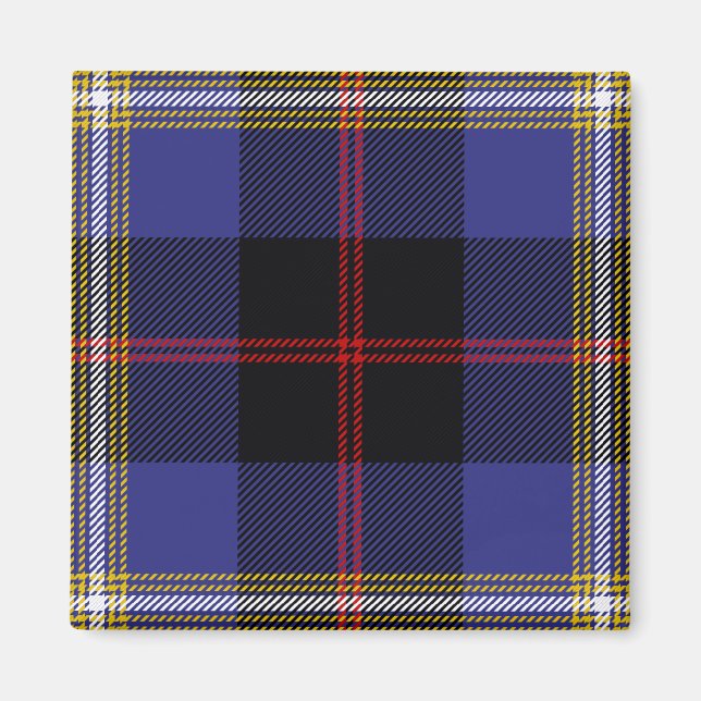 Aimant Scottish Clan Hill Tartan Plaid (Devant)