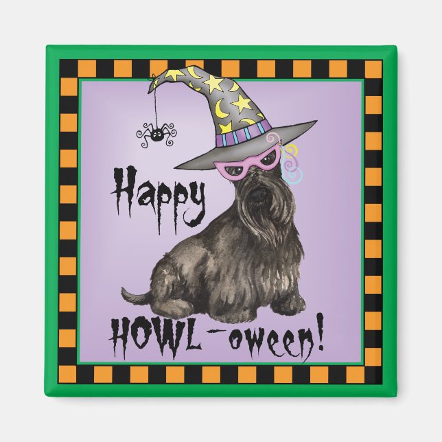 Aimant Scottish Terrier Witch (Devant)