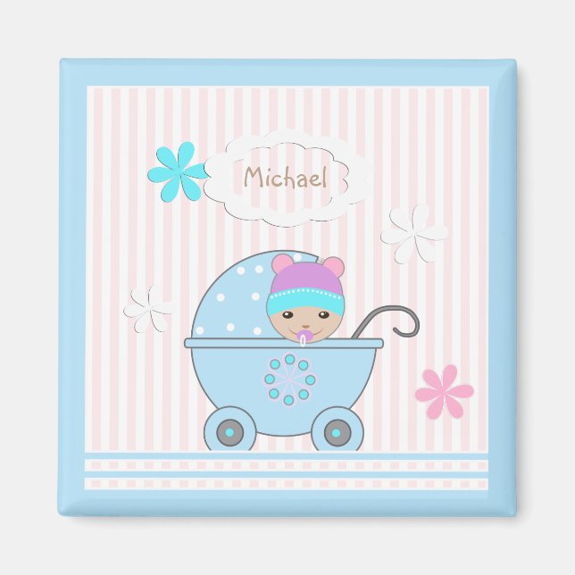 Aimant Scrapbook for boy (Devant)