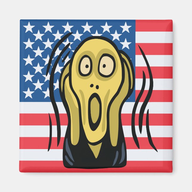Aimant Scream American (Devant)