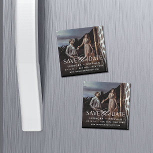 Aimant Script lisse Photo Enregistrer la date