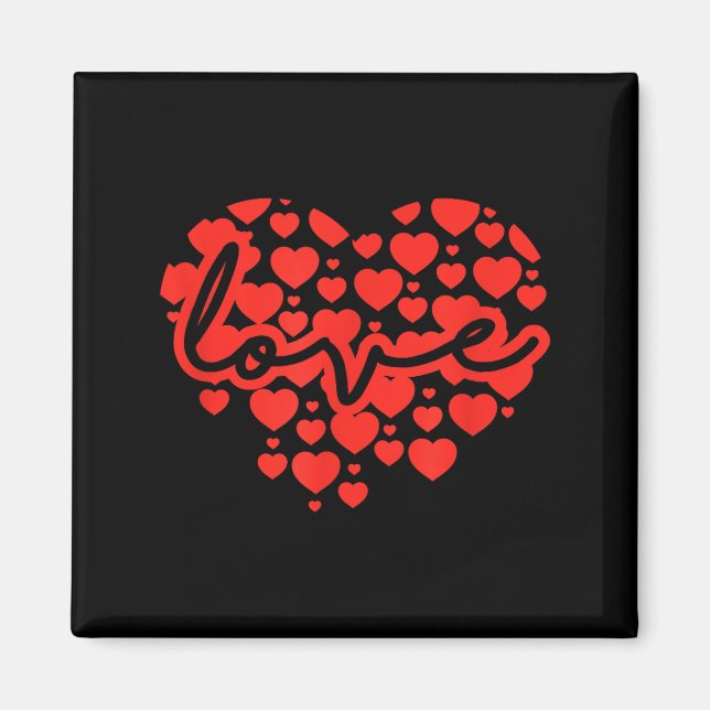 Aimant Script Love Heart Of Hearts Valentine's Day  (Devant)