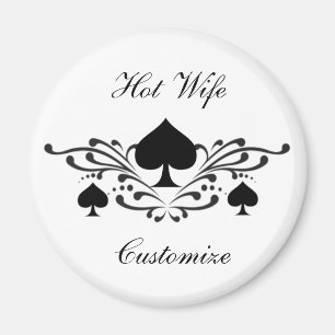 Aimant Scroll de style tatouage Black Spades Thunder_Cove