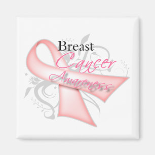 Aimant Scroll Pink Ribbon v2 Sensibilisation au cancer du