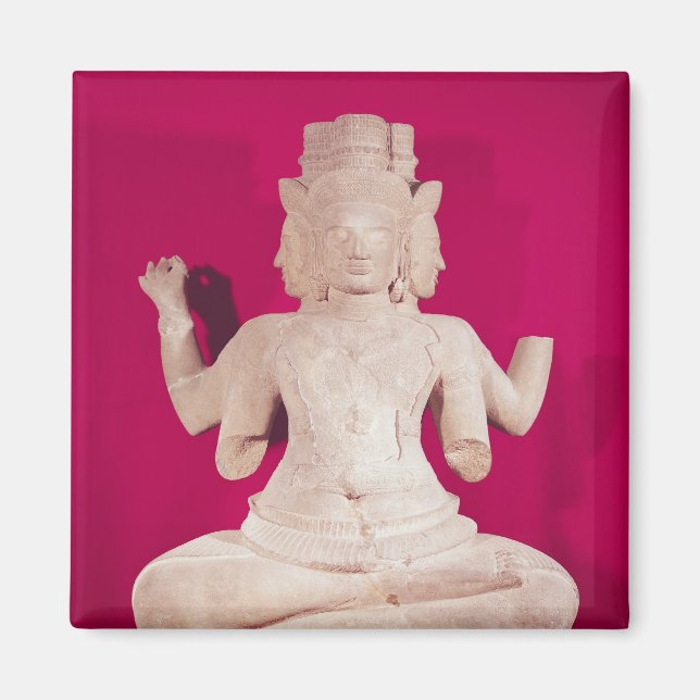 Aimant Sculpture de Brahma avec quatre visages 2 (Devant)