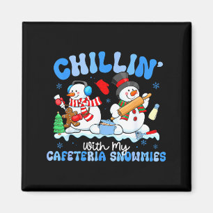 Aimant Se détendre avec ma dame de cantine de Noël Chri