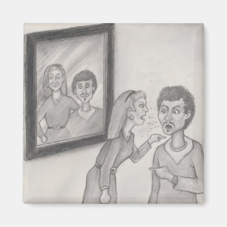 Aimant Se disputer dans la vie près d'un couple heureux m