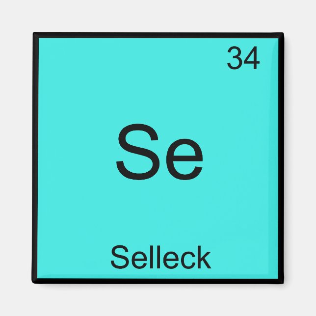 Aimant Se - Selleck Chimie Élément Symbole Funny Magnum (Devant)