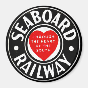 Aimant Seaboard Air Line Railway Heart Logo