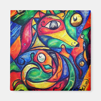 Aimant Seahorse Abstraction