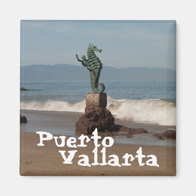 Aimant Seahorse Out Water; Mexique Souvenir (Devant)