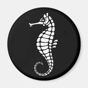 Aimant Seahorse White