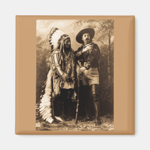 Aimant Séance en chef Taureau et Buffalo Bill 1895