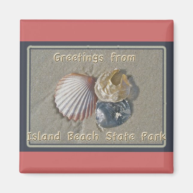 Aimant Seashings Salutations De IBSP Seaside Park NJ (Devant)
