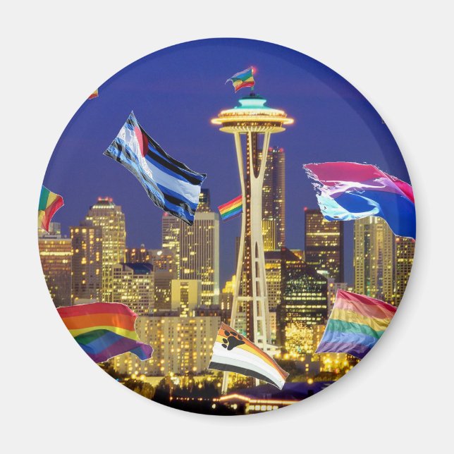 Aimant Seattle Pride (Devant)